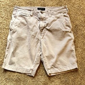 Gray American Eagle Khaki Shorts
